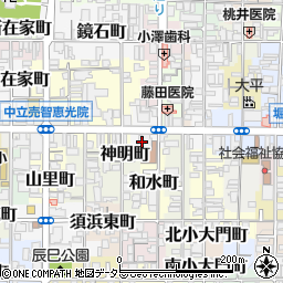 京都府京都市上京区新元町周辺の地図