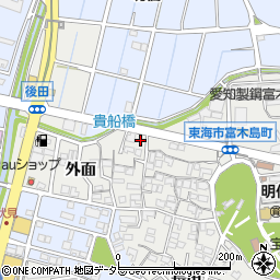 愛知県東海市富木島町貴船47-4周辺の地図