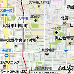 京都府京都市上京区西町165周辺の地図