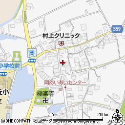 兵庫県西脇市黒田庄町岡414周辺の地図