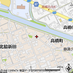 静岡県静岡市清水区北脇新田129-3周辺の地図