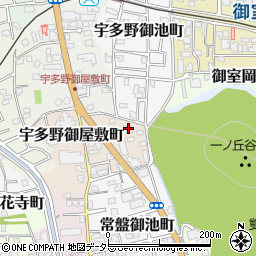 京都府京都市右京区宇多野御屋敷町1-35周辺の地図