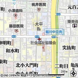 京都府京都市上京区役人町251-10周辺の地図