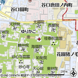 蟠桃院周辺の地図