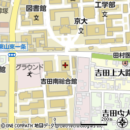 京都大学　総合人間学部周辺の地図
