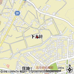 愛知県岡崎市細川町下大針周辺の地図