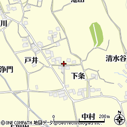 京都府亀岡市稗田野町鹿谷下条66周辺の地図