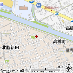 静岡県静岡市清水区北脇新田129-2周辺の地図