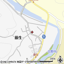 岡山県美作市藤生105周辺の地図