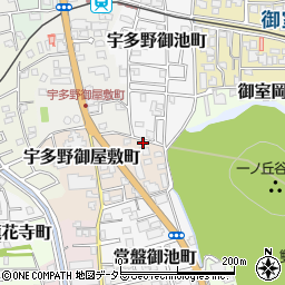 京都府京都市右京区宇多野御屋敷町6周辺の地図