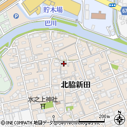 静岡県静岡市清水区北脇新田114周辺の地図