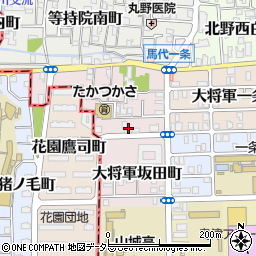 京都府京都市北区大将軍坂田町周辺の地図