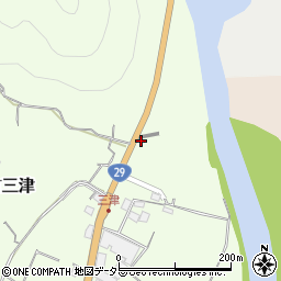 兵庫県宍粟市山崎町三津25-1周辺の地図