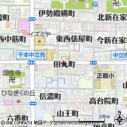京都府京都市上京区田丸町周辺の地図