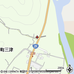 兵庫県宍粟市山崎町三津500周辺の地図