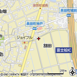愛知県刈谷市泉田町割田周辺の地図