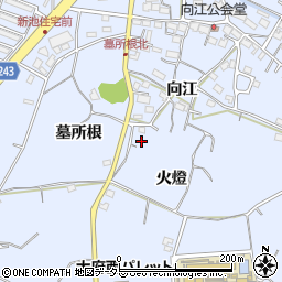愛知県大府市長草町火燈周辺の地図