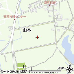 滋賀県蒲生郡日野町山本周辺の地図