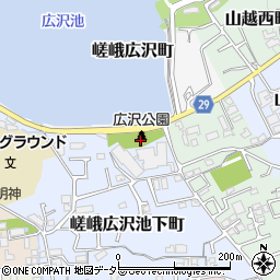 広沢公園周辺の地図