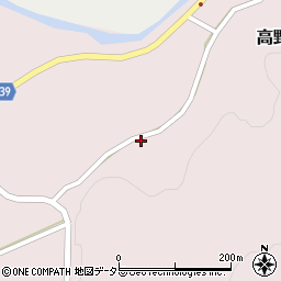 広島県庄原市高野町中門田204周辺の地図