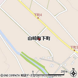 兵庫県宍粟市山崎町下町周辺の地図