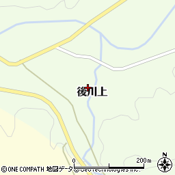 兵庫県丹波篠山市後川上周辺の地図