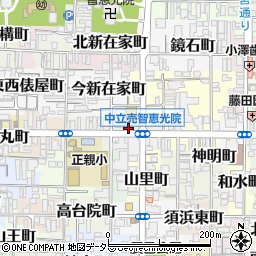 京都市上京区多門町akippa駐車場周辺の地図