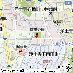 京都府京都市左京区浄土寺上南田町周辺の地図