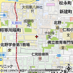 京都府京都市上京区西町126周辺の地図