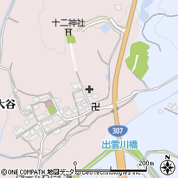 滋賀県蒲生郡日野町大谷283周辺の地図