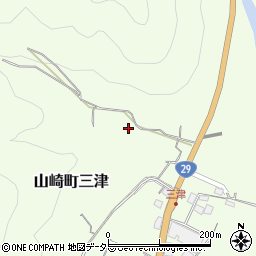兵庫県宍粟市山崎町三津582周辺の地図