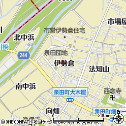 愛知県刈谷市泉田町伊勢倉周辺の地図