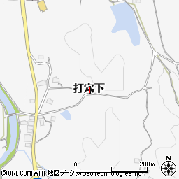 岡山県久米郡美咲町打穴下周辺の地図