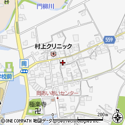 兵庫県西脇市黒田庄町岡352周辺の地図