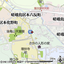 嵐山造園周辺の地図
