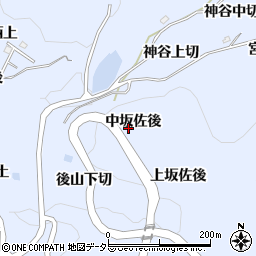愛知県豊田市下山田代町中坂佐後周辺の地図