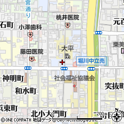 京都府京都市上京区役人町244-1周辺の地図
