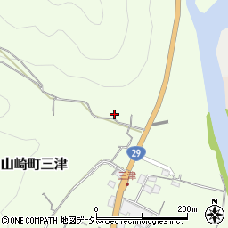 兵庫県宍粟市山崎町三津520周辺の地図