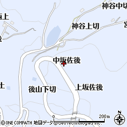 愛知県豊田市下山田代町（中坂佐後）周辺の地図