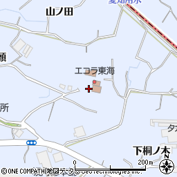 愛知県東海市荒尾町（上桐ノ木）周辺の地図