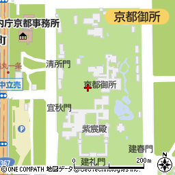 京都御所周辺の地図