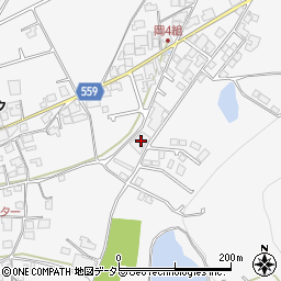 兵庫県西脇市黒田庄町岡455周辺の地図
