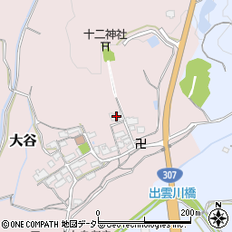 滋賀県蒲生郡日野町大谷269周辺の地図