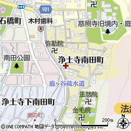 京都府京都市左京区浄土寺南田町周辺の地図