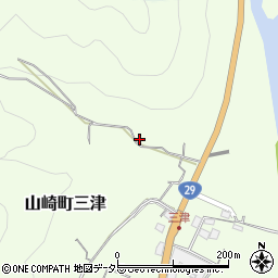 兵庫県宍粟市山崎町三津584周辺の地図