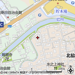 静岡県静岡市清水区北脇新田423-1周辺の地図