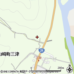 兵庫県宍粟市山崎町三津510周辺の地図