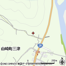 兵庫県宍粟市山崎町三津517-1周辺の地図