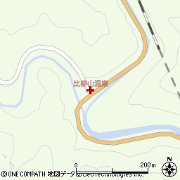 比婆山温泉周辺の地図