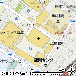 ディオワールド草津店周辺の地図